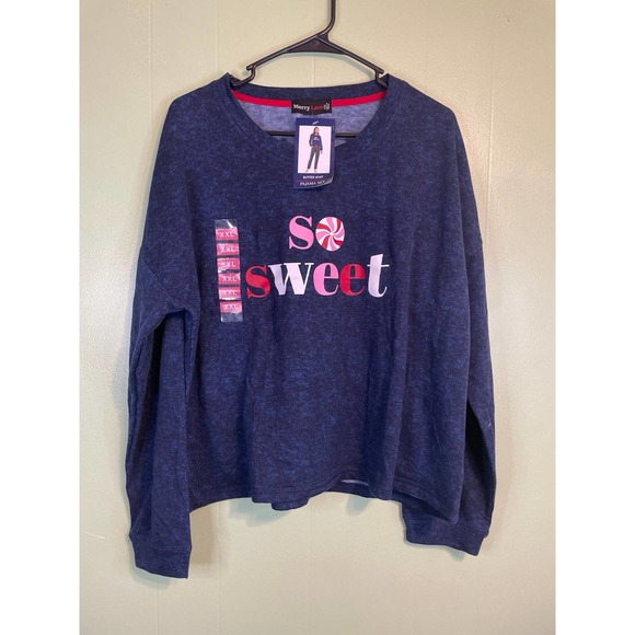 Other - Merry Lane butter knit womens christmas sleep shirt pajama K036